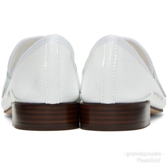 New 2x 🎉HP🎉 Repetto White Michael Jackson Patent Loafers 38.5 7 7.5 - Picture 5 of 5